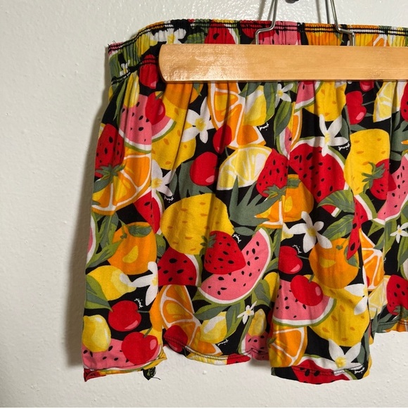 Victoria’s Secret PINK Sleepwear Boxer Shorts Black Fruit S - Picture 6 of 9